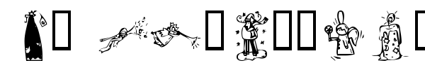 KR Christmas 2002 font preview